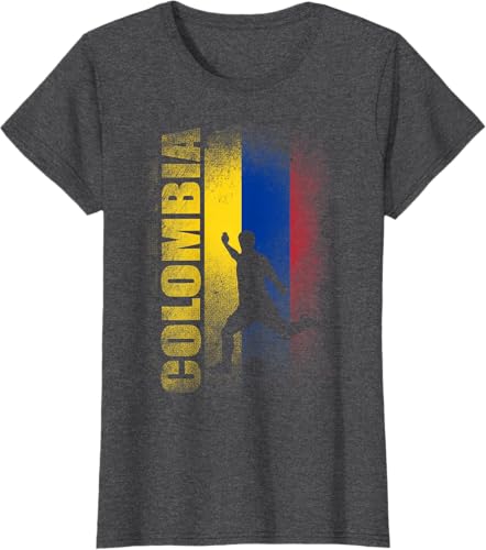 Miniatura 6 de Camiseta de la bandera de Colombia para amantes del fútbol americano 2018, Negro, S
