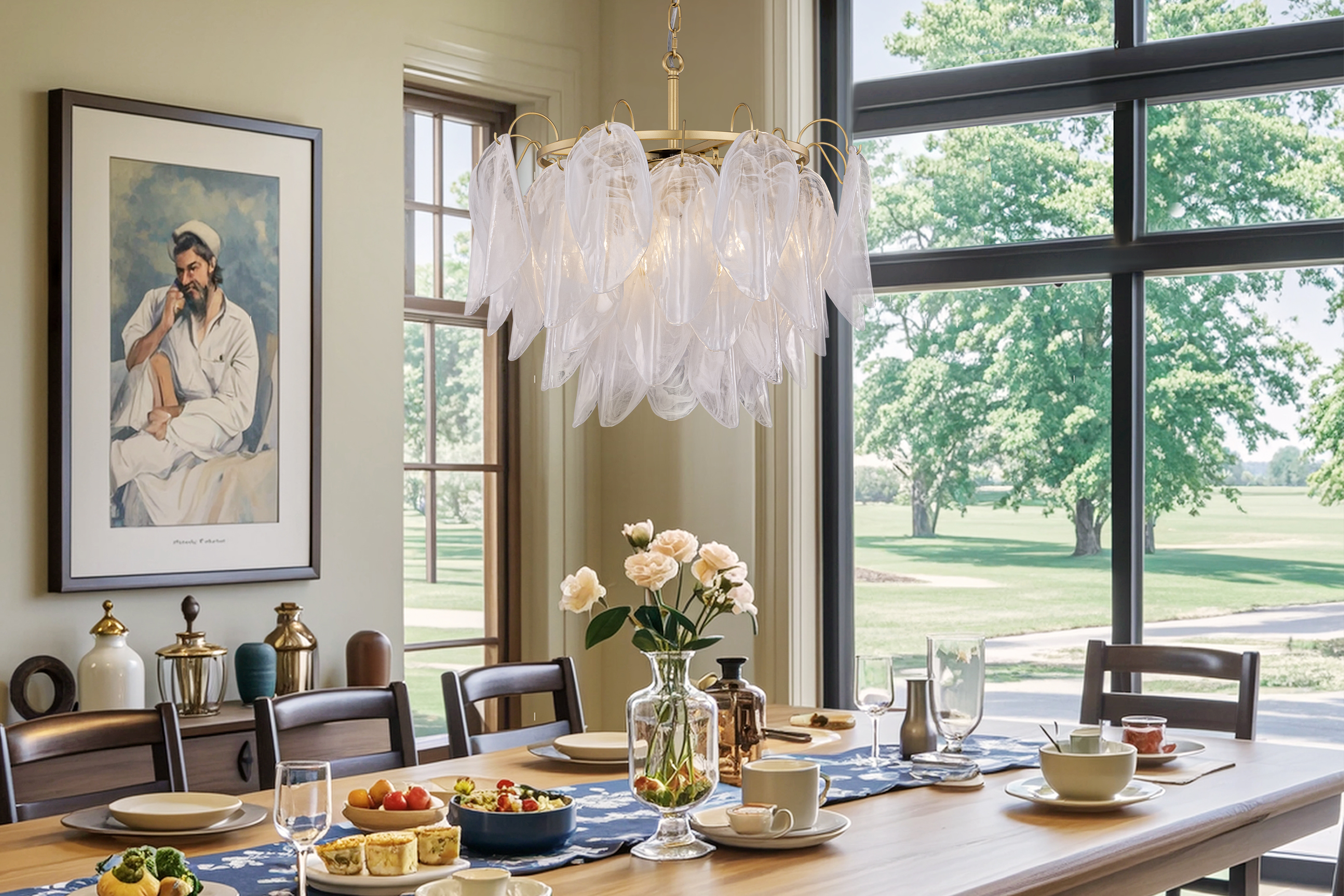 【airi_tokia_ako.2420】 Amazon.com: TOCHIC Gold Chandelier for Dining Room, 3-Tier
