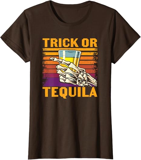 Trick or Tequila funny Halloween T-shirt