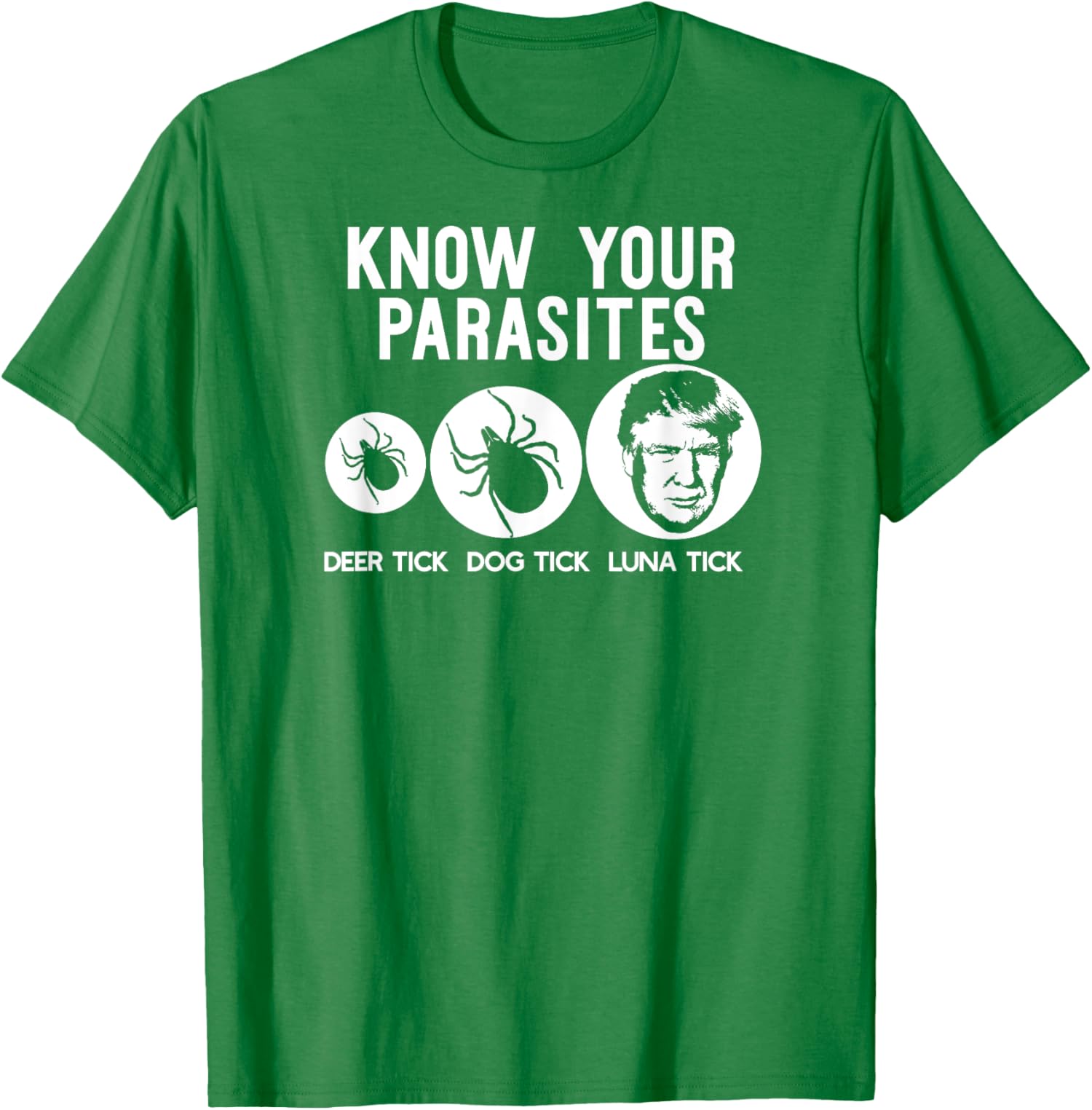 Anti-Trump Resist Funny Know Your Parasites USA Unisex T-Shirt - Picture 4 of 11