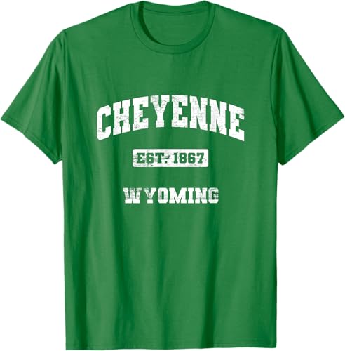 Miniatura 5 de Cheyenne Wyoming WY vintage state Camiseta de estilo atlético, Negro -