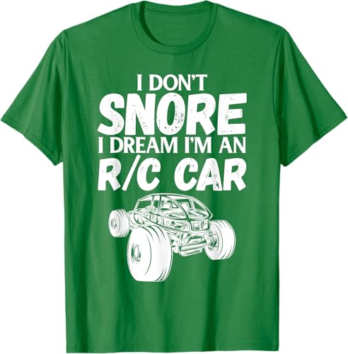 Miniatura 4 de Camiseta RC Car Racing I Don't Snore I Dream RC Racing Meme RC con cita, Negro, S