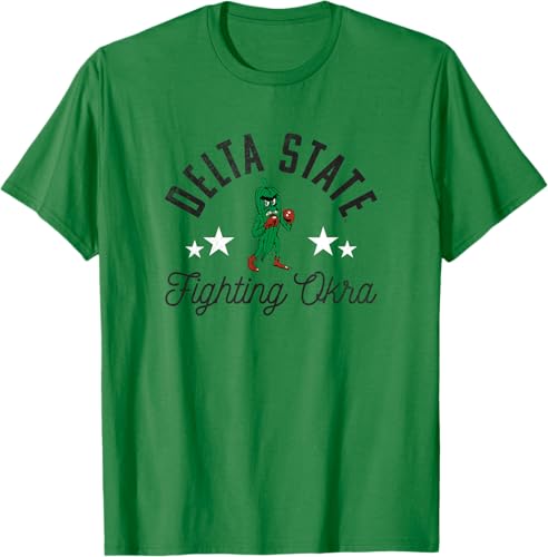 Delta State University Statesmen - Camiseta con logotipo, Verde