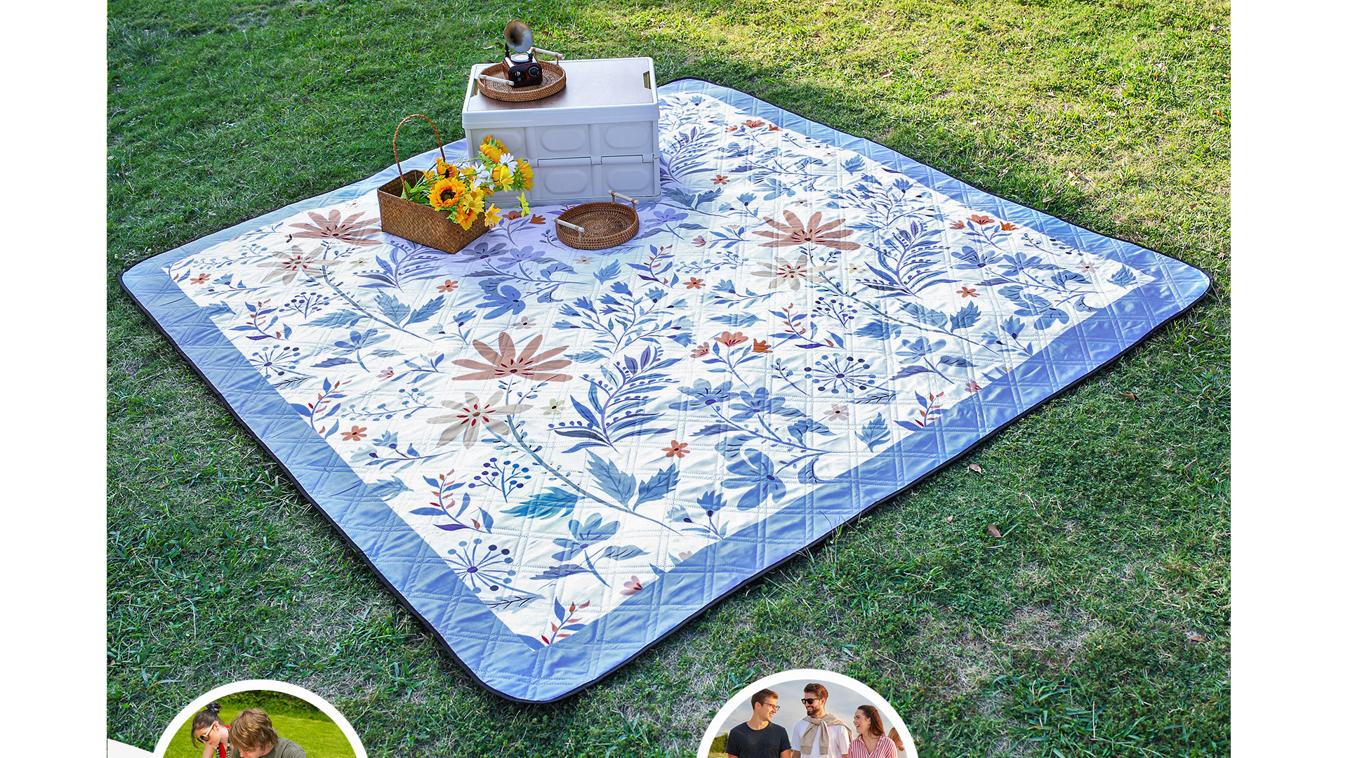 Extra Large Outdoor Mat Nedexu Extra Large 79x79 Inch Waterproof Picnic ...