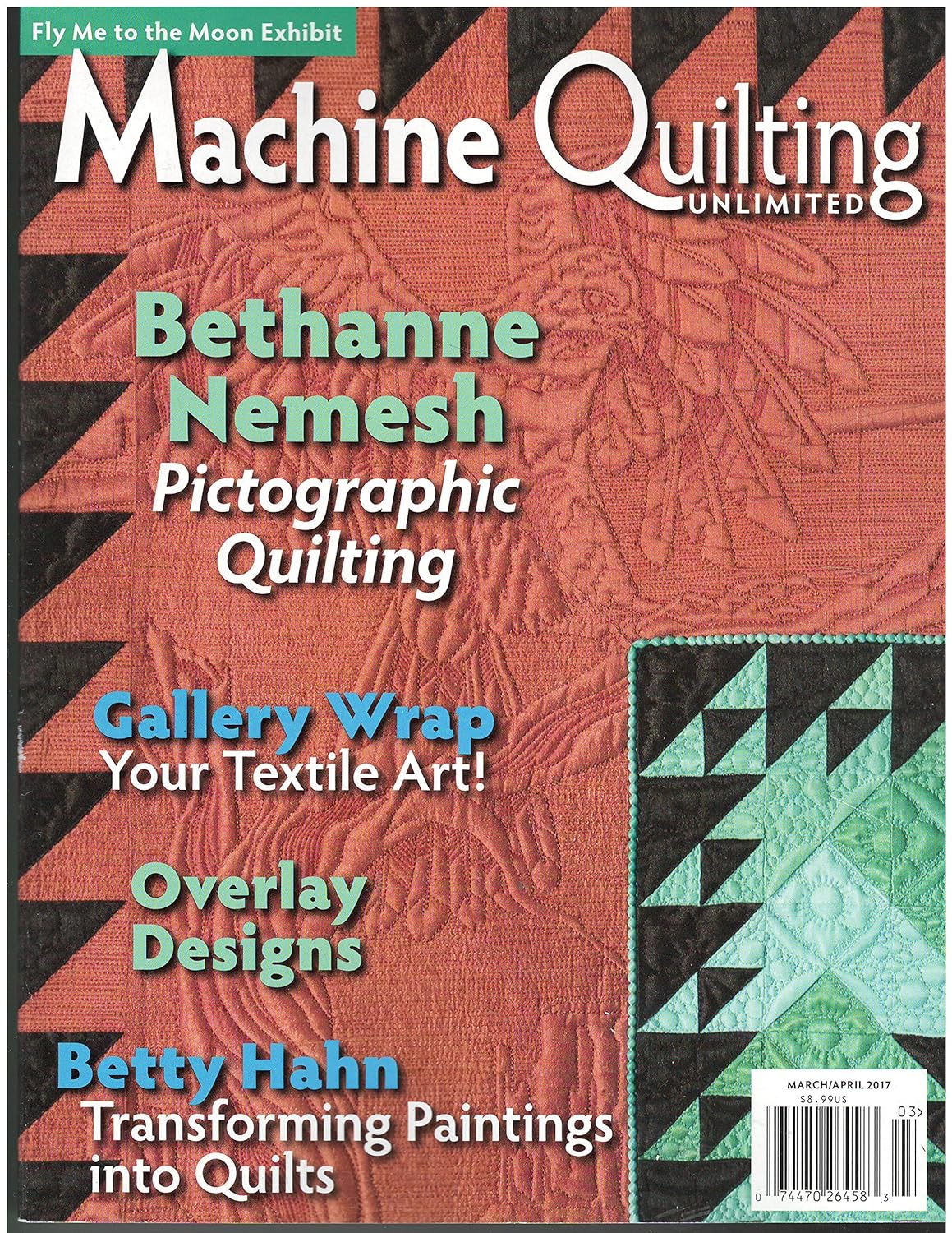 Machine Quilting Unlimited Magazine March April 2017 Books