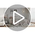 Allewie Queen Size Velvet Lift Up Storage Bed, Modern Wingback Headboard, Hydraulic Support, No Box Spring Needed, White