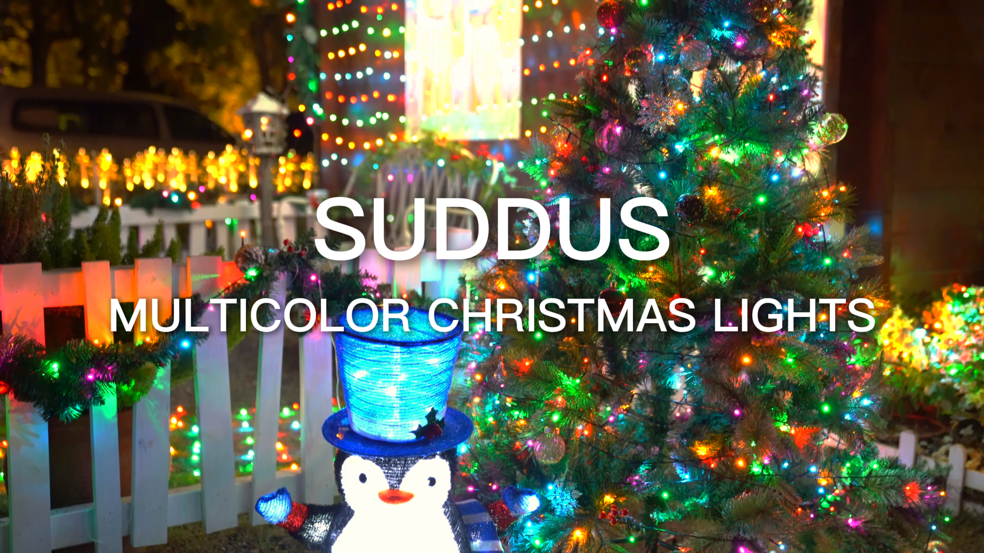Amazon.com: suddus 200 LED Multicolor Christmas Lights, 8 Modes