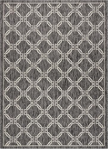 Miniatura 6 de Nourison Garden Party - Alfombra de área de 2.2 x 7.6 pies, tradicional, enrejado, dormitorio, sala de estar, comedor, cocina, fácil limpieza, no se