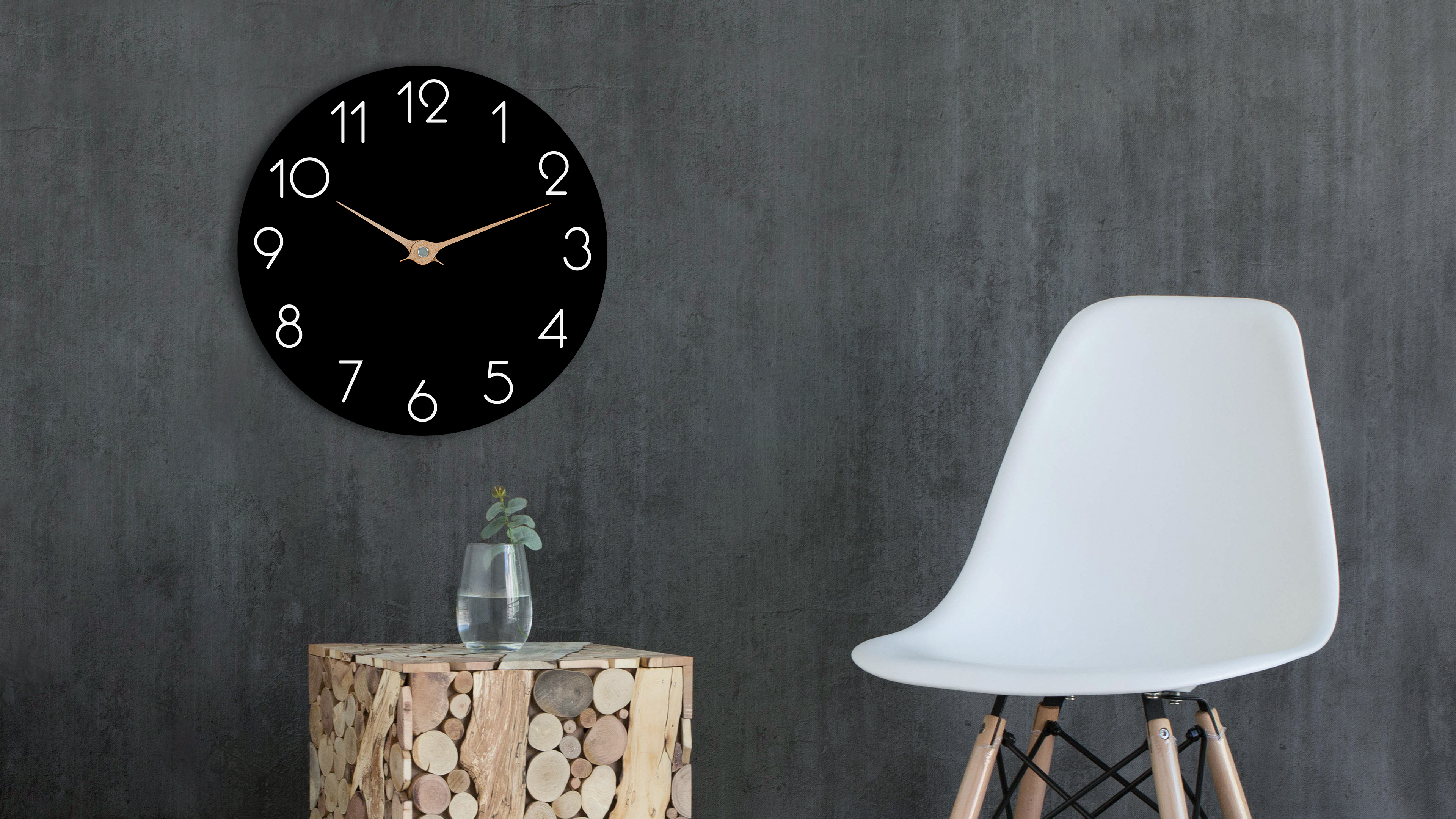 Amazon.com: cicininc Wall Clock-12 Inch Black : Home & Kitchen