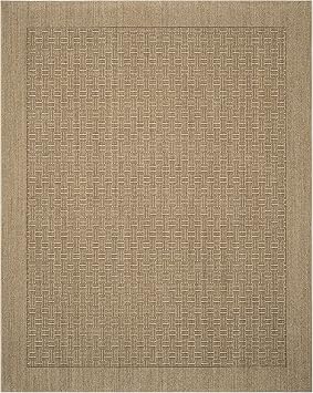 SAFAVIEH Palm Beach Collection Area Rug - 9' x 12', Natural, Sisal Design, Non-Shedding & Easy Care, Ideal for High Traffic Areas in Living Room, Bedroom (PAB359A)