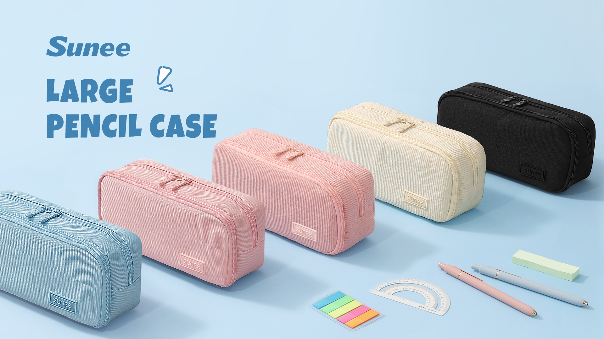 Amazon.com: SUNEE Pencil Case, Large Capacity Pencil Pouch
