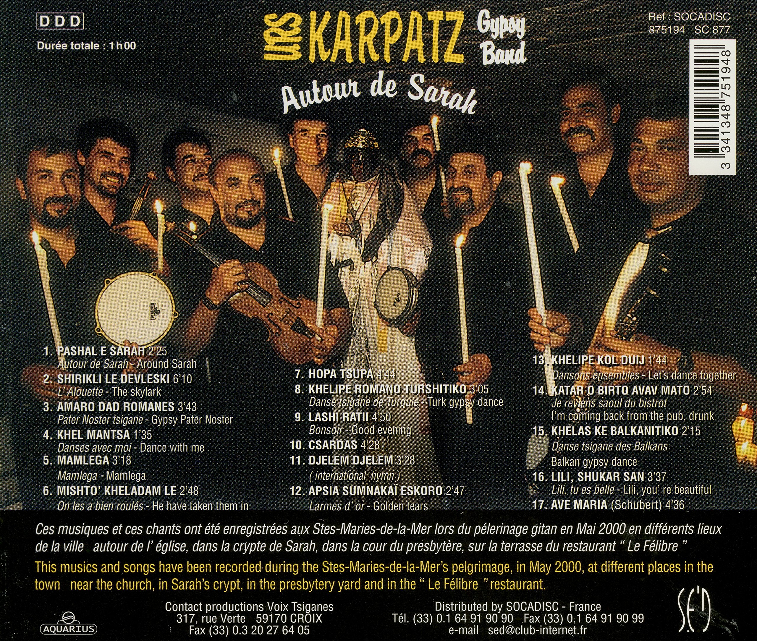 Autour De Sarah [Audio CD] Urs Karpatz