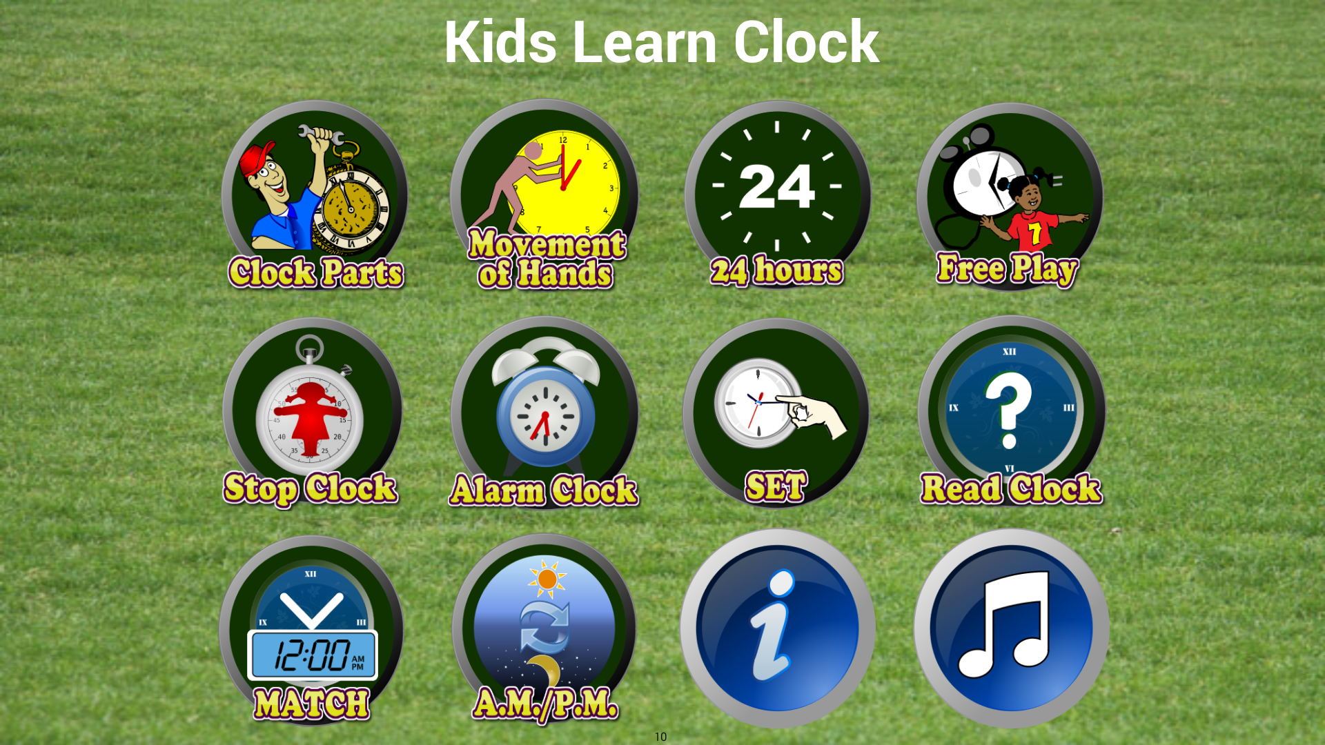 Learning Clock App Store Kids Learn Clock - App on Amazon Appstore