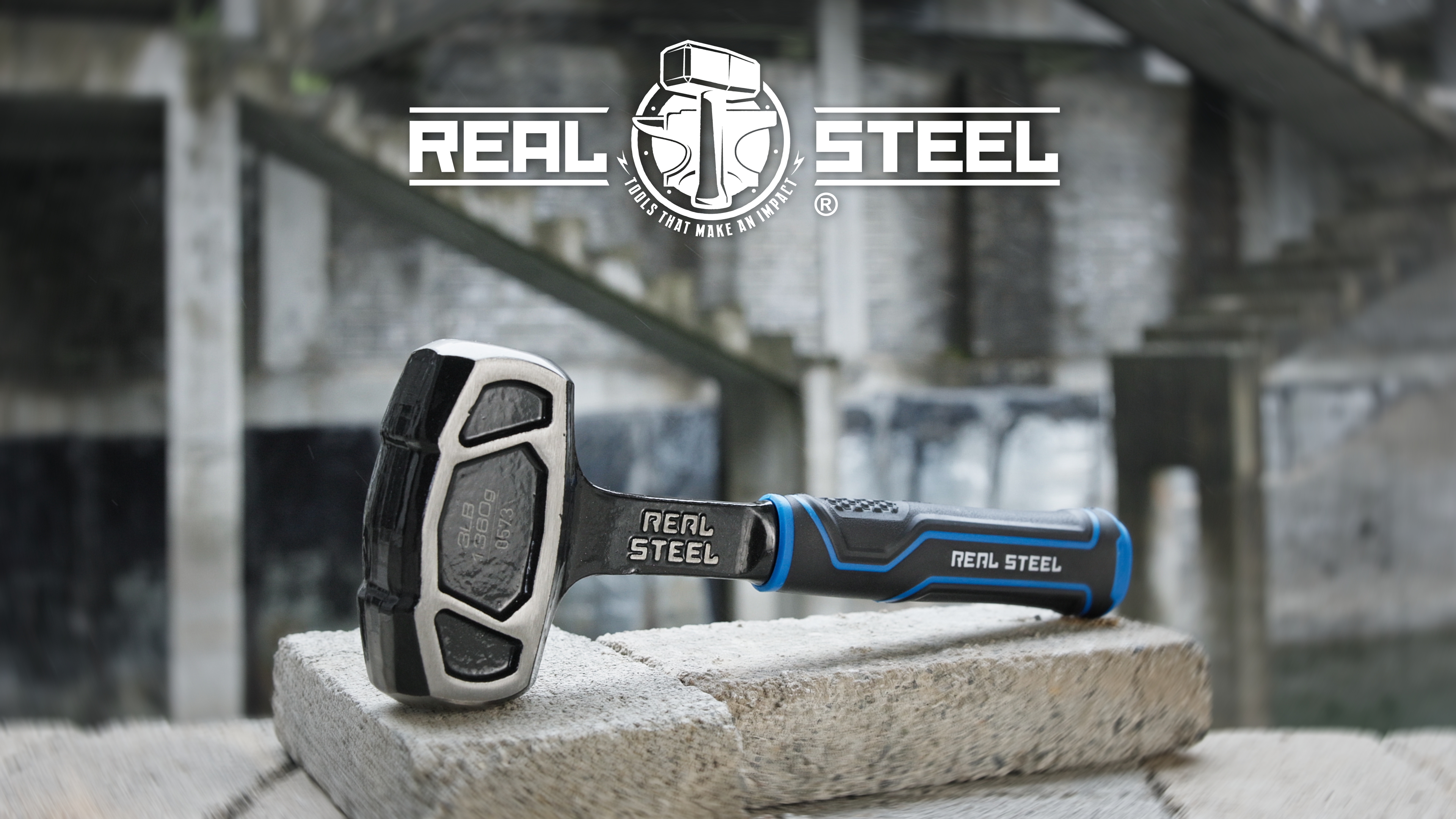 REAL STEEL Drilling/Crack Hammer 3 Lb Small Sledge Hammer One