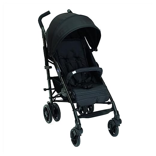 Chicco CARRINHO LITE WAY 4 BASIC JET BLACK, Tamanho: Grande, Peso:7.5 kilograms, Unidade de contagem:1.0 Unidade, Itens:1