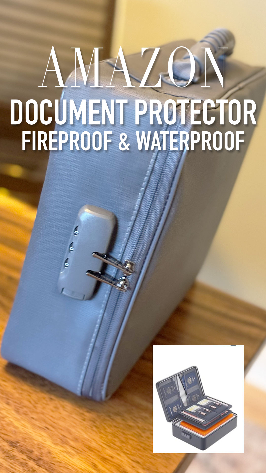 Watch Document Protector- Locked Fireproof and Waterproof Box Demo on ...
