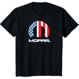 Mopar American Flag White Logo T-Shirt