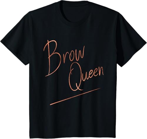 Miniatura 35 de Brow Queen Ombre - Camiseta de escritura a mano, regalo para artista de maquillaje, Negro, S Negro,Azul Marino,Blanco,Plateado,Marrón,Limón,Jaspeado