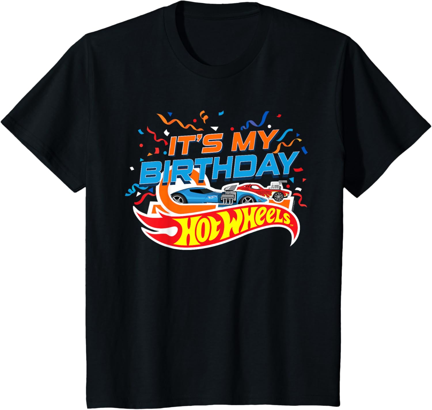 Kids Hot Wheels It’s My Birthday Confetti T-Shirt