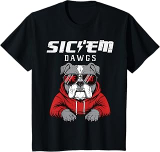 Bulldog Dawgs Women Kids Boys Men Girls Youth Teen T-Shirt