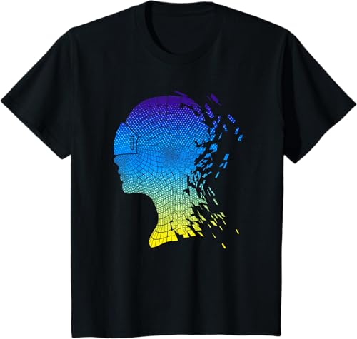 Miniatura 14 de Camiseta con diseño de auriculares de realidad virtual de VR Fans, Negro, S Negro,Azul Marino,Azul Pastel,Plateado,Limón