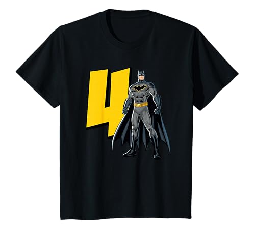 Kids Batman Super Hero 4th Birthday T-Shirt