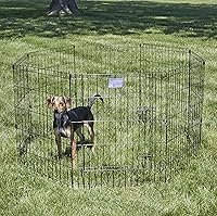 Vista 2 de Hogares para mascotas de Midwest, corral de ejercicio de metal plegable / corral para mascotas, 8 paneles cada uno
