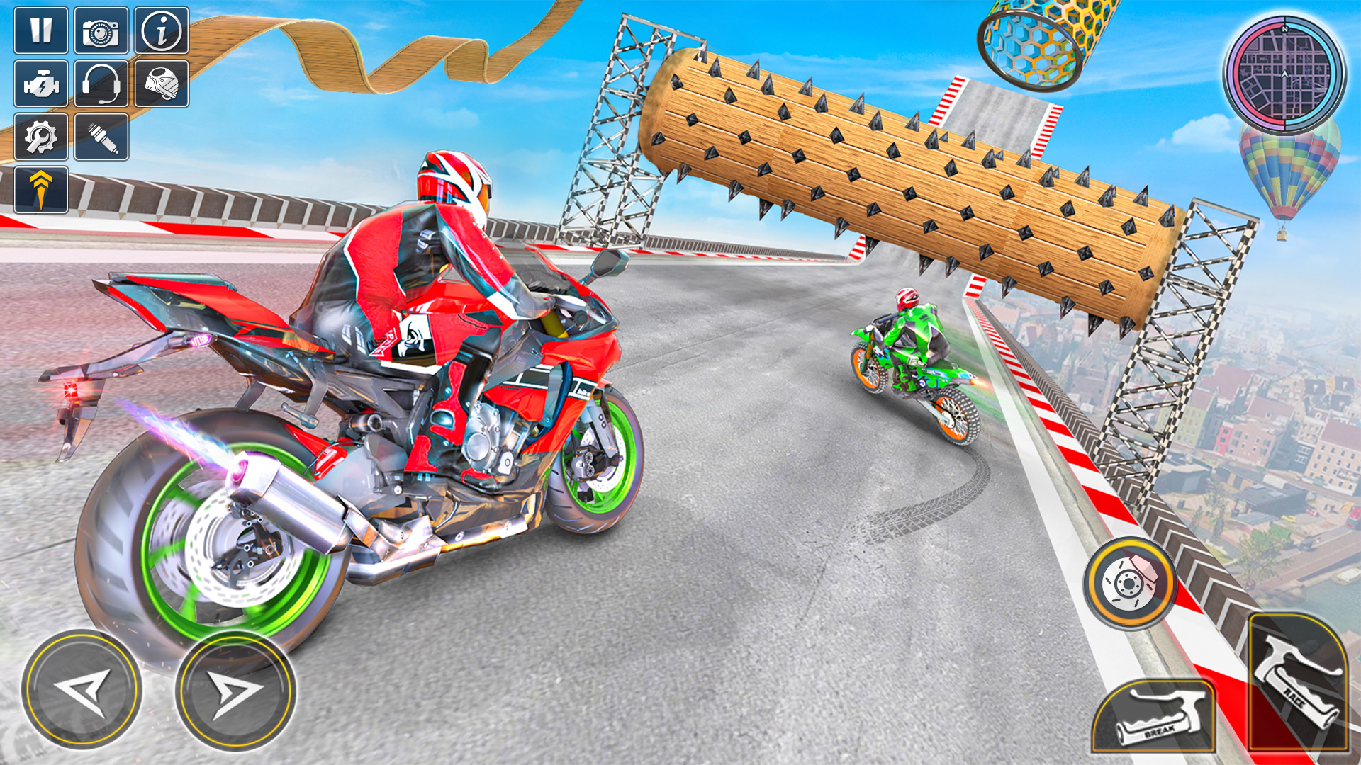 オープンワールドバイクスタントゲーム 3D:トップメガランプ