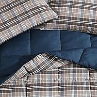 Vista 8 de Eddie Bauer - Juego de edredón individual, ropa de cama reversible de microgamuza con fundas a juego, decoración informal para el hogar