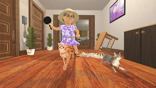 Gato Malvado Caos & Simulador da Vovó: Travessuras Felinas do Inferno