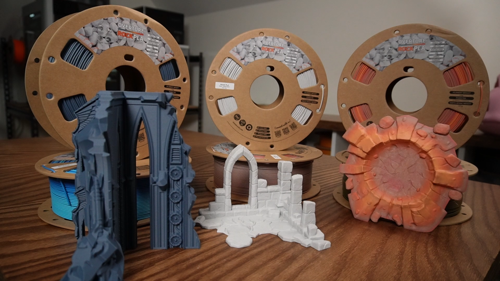 Amazon.com: OVERTURE Rock PLA Filament 1.75mm, Marble PLA 3D