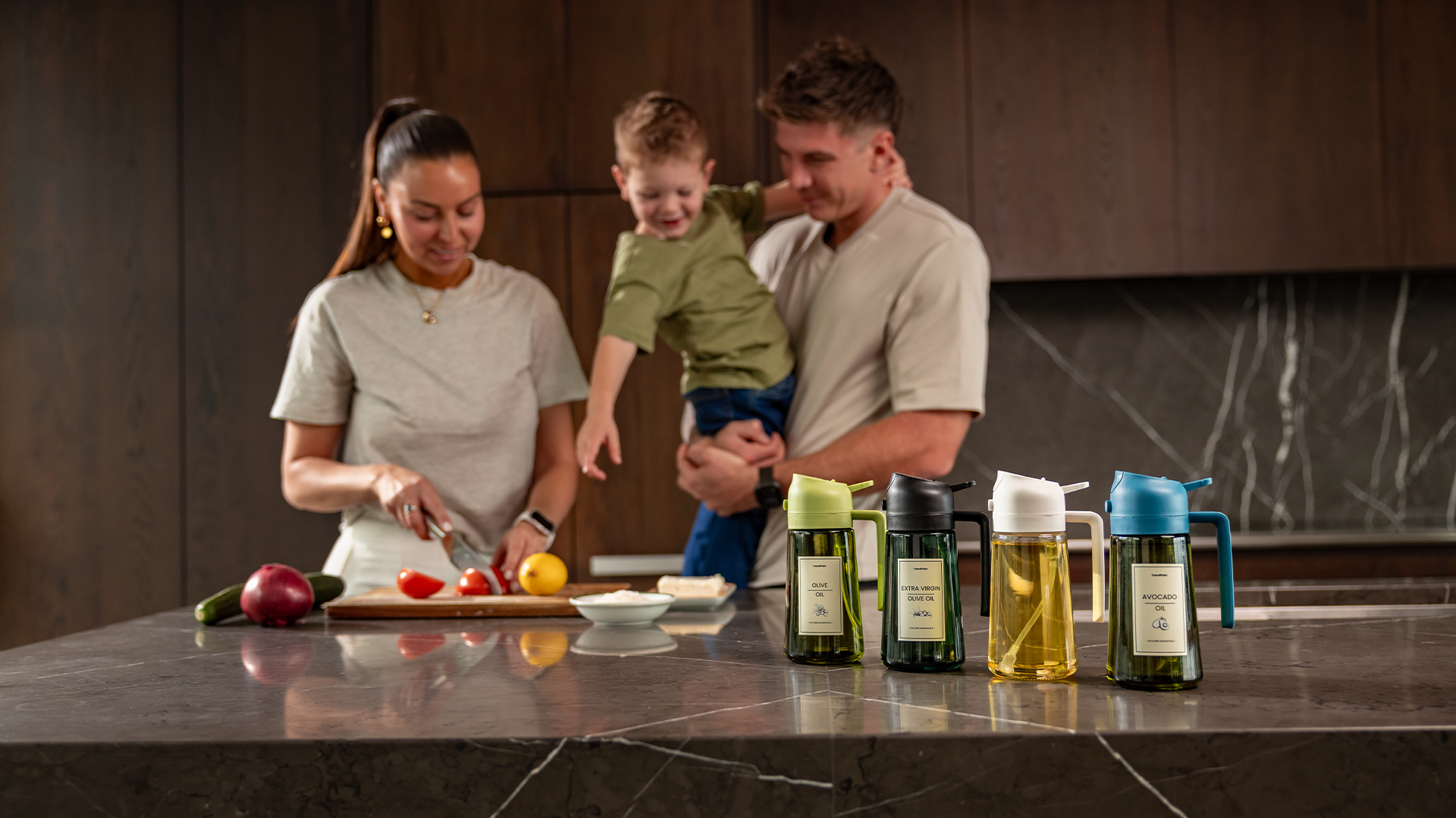 Spruzzino Olio Per Friggitrice Ad Aria Da 470 Ml - 2 In 1, Con Etichette E Protezione Luce, Nero