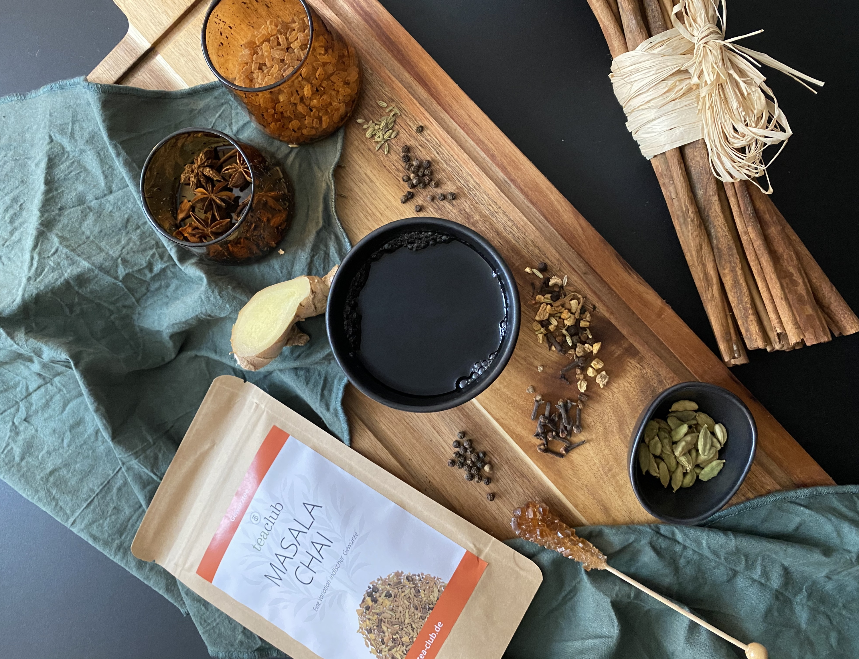 Masala Chai Tee Lose Gewürzmischung 100g, Indische Gewürze für Chaitee oder Chai-Latte, 100% Natürlich nicht Aromatisiert, TeaClub Tea – Bild 8