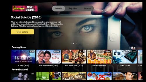 Romance Movie Channel – vue 3