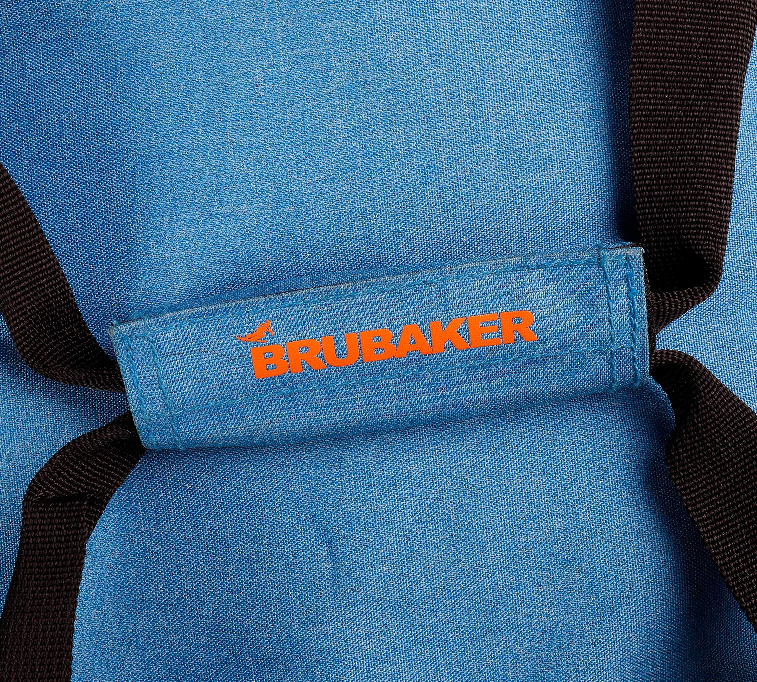 BRUBAKER 'Super Performance' - Sac à Chaussures de Ski/Sac Casque/Sac à Dos Ski - Bleu chiné/Noir