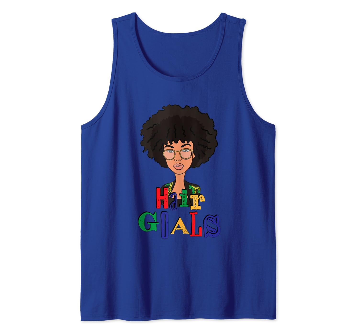Amazon Com Cute Curly And Kinky Afro Natural Hair Goals Tank Top