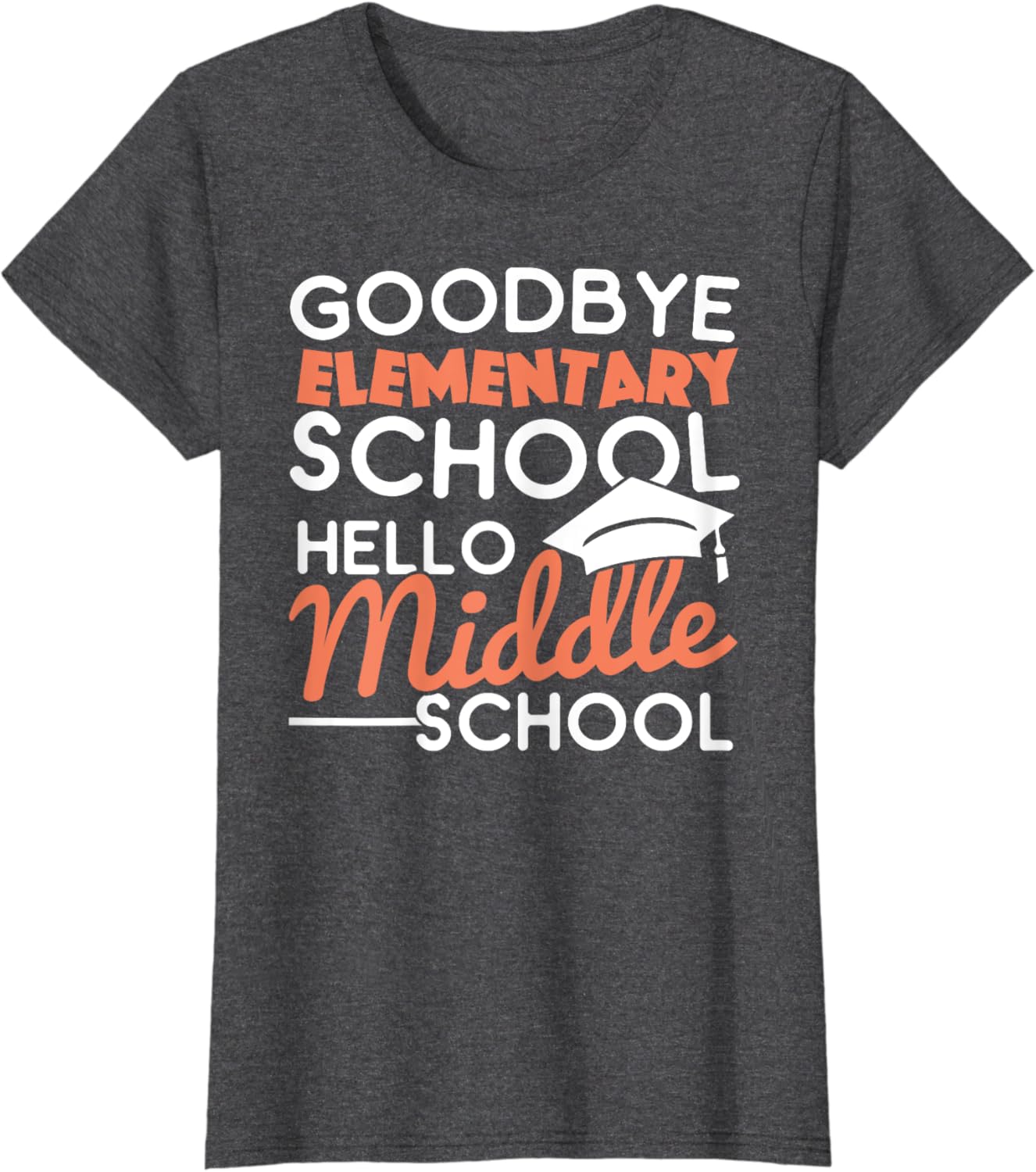 Graduation Shirt for 5th Grader Goodbye Hello Middle School T-Shirt