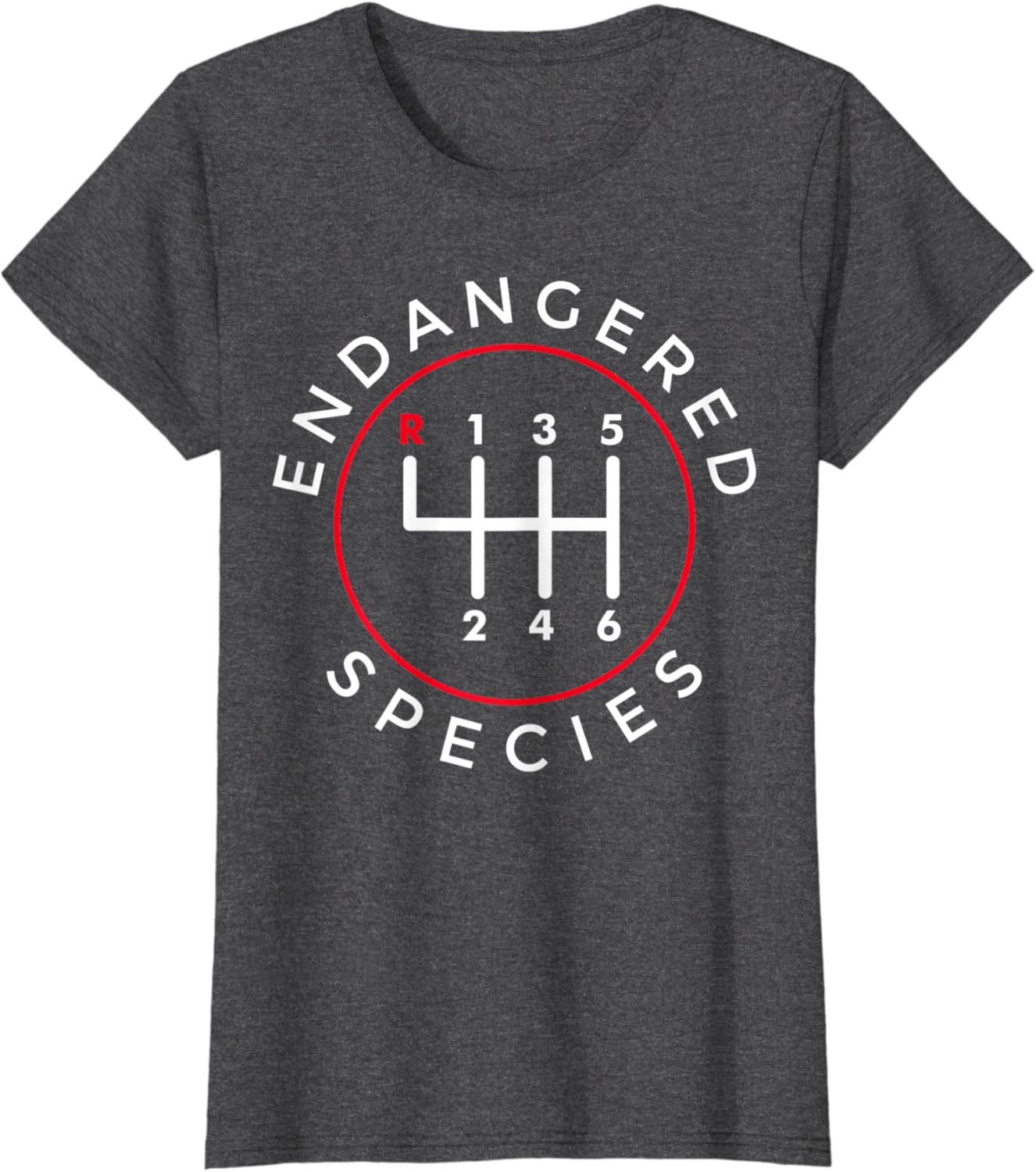 Endangered Species Manual Gearbox Stick Shift 6 Speed T-Shirt