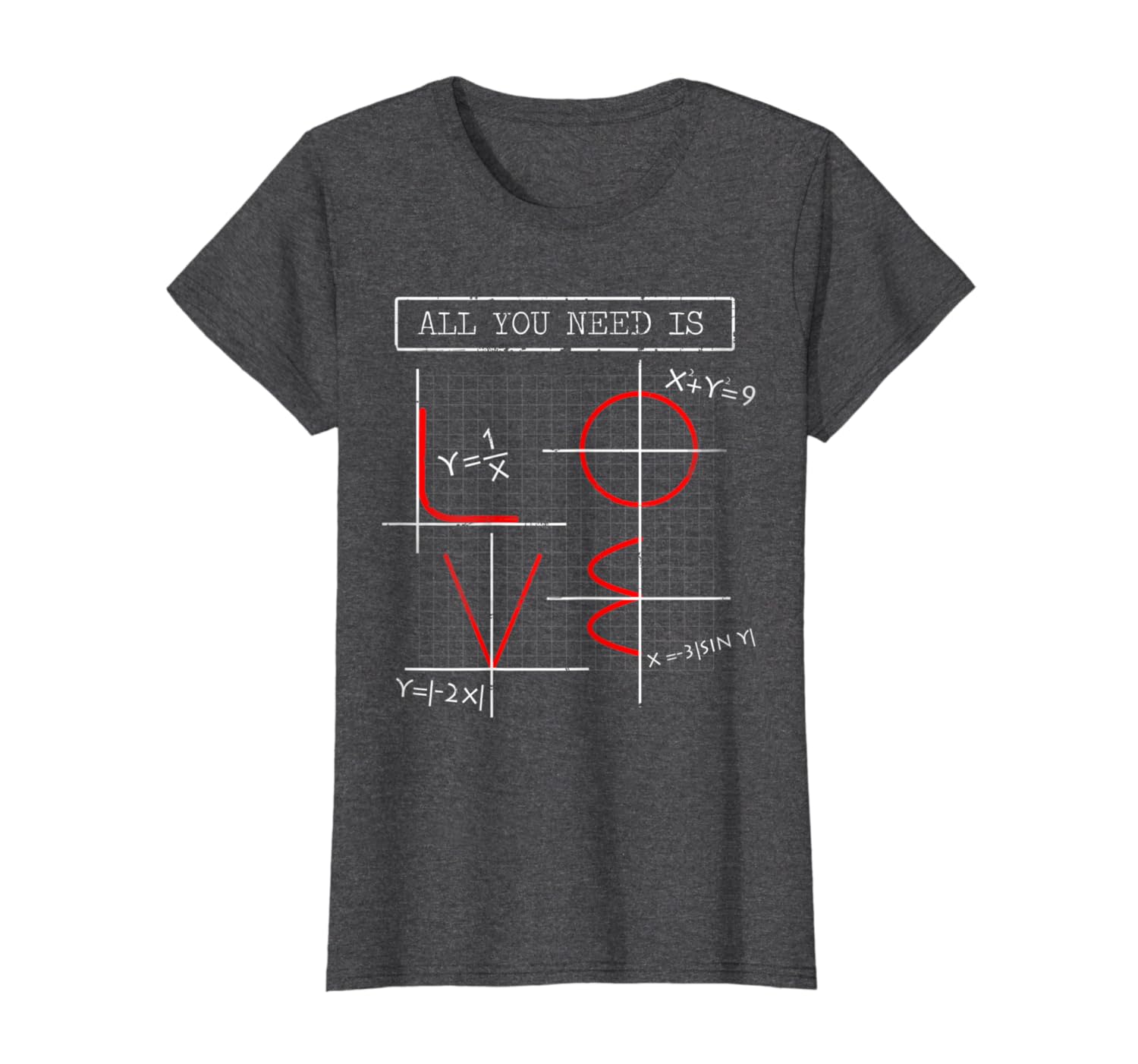 Love Equation Shirt ... T - Need All Is Amazon.com: Math You - Is Math Equation Shirt ... Need Love You All T Amazon.com: