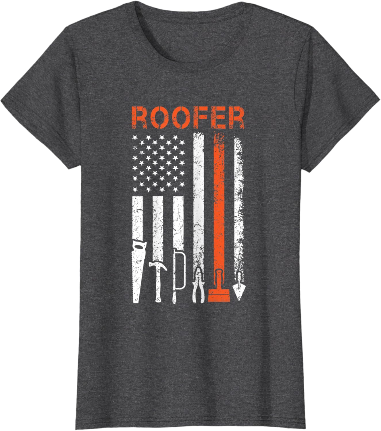 Patriotic Roofer American USA Flag – Roofing Slating T-Shirt