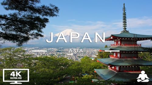 VOANDO SOBRE O JAPÃO - Música Relaxante Junto com Belos Vídeos da Natureza - AMBIENTE PACÍFICO