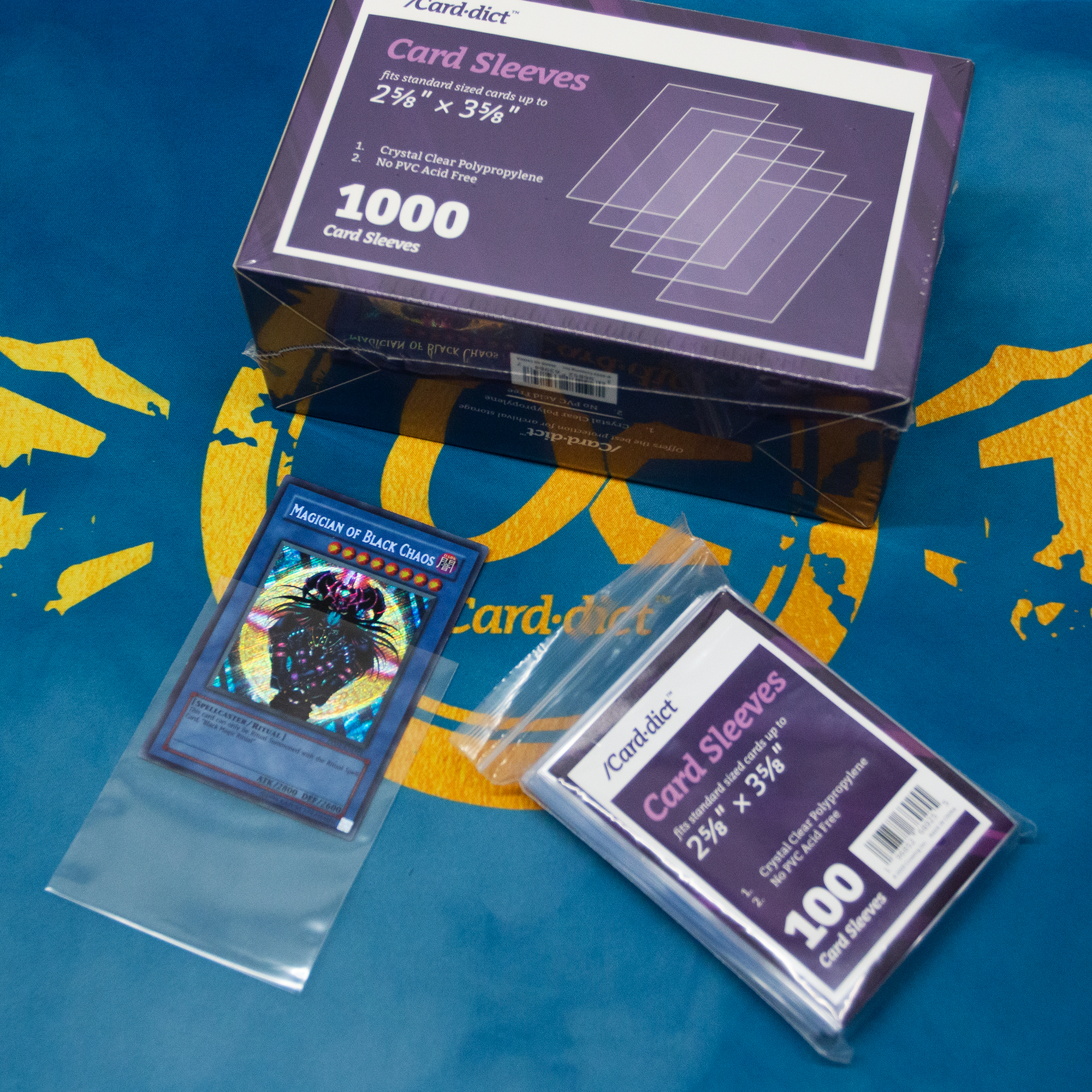 Amazon.com: /CARD·DICT 1000ct Card Sleeves Top Loaders Compatible with  Pokemon Card & Standard Sized Cards Up to 2-5/8” * 3-5/8”, Crystal Clear  Penny Sleeves for Trading Cards MTG, Yugioh, Baseball & Sports