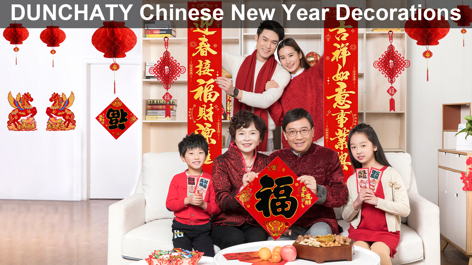 68PCS 2026 Chinese New Year Decorations - Year of The Horse Lunar