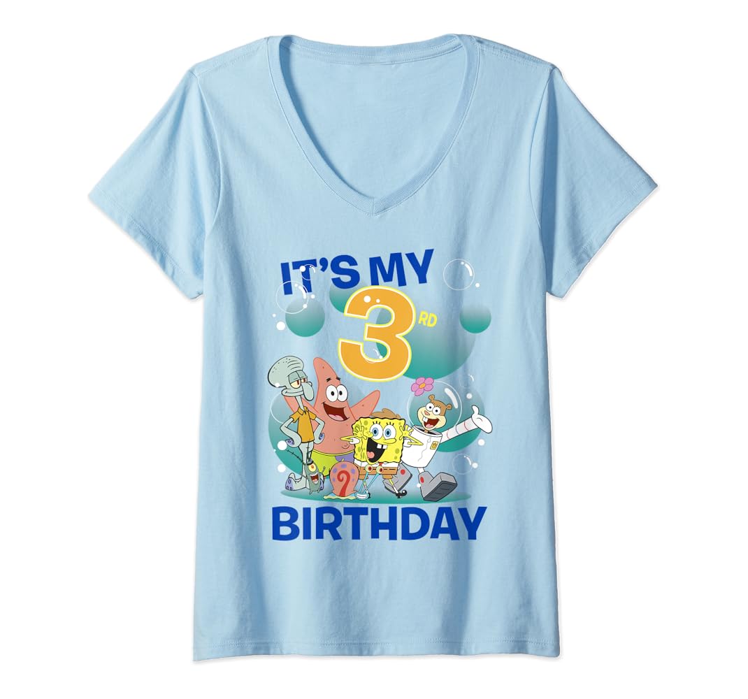 Spongebob 3rd birthday shirt Clearance