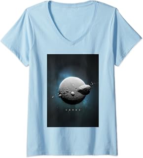 Womens Ceres dwarf planet asteroid belt the orbits mars jupiter V-Neck T-Shirt