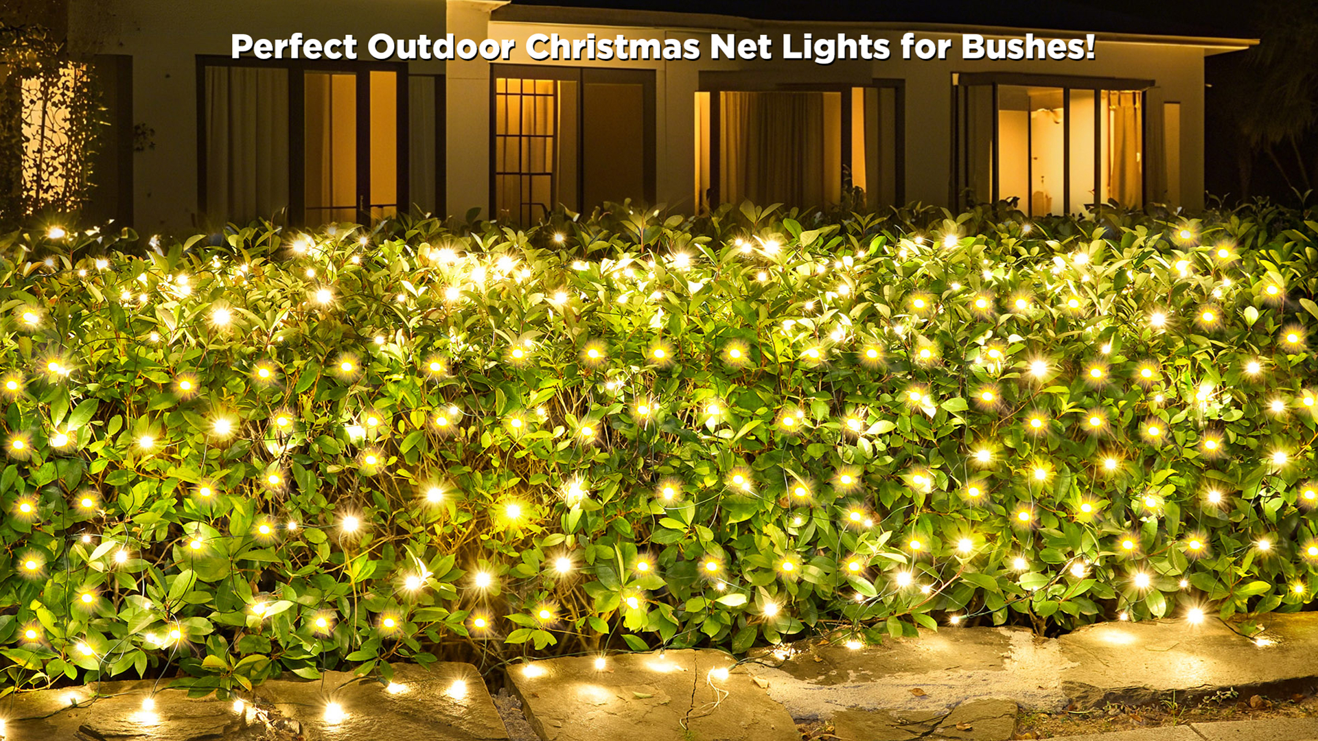 Led Net Lights Christmas Lights Outdoor 200Leds 9ftx6ft Upgraded