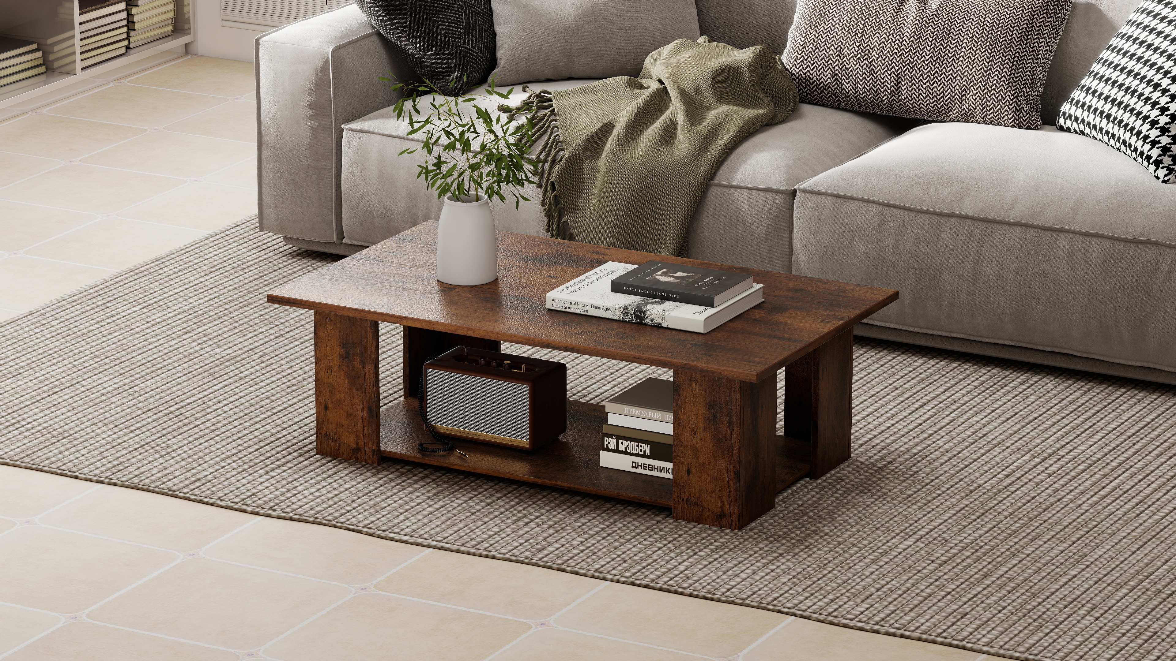 Amazon.com: Giantex Rectangle Wood Center Table, 41