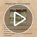 Youngsincwoodlakehousewallclockwallclocksforlivingroomdecorfunctionalanddecorativebeachlakeandfarmhousewallclock13wx13h Urban Country Home Decor Youngs inc wood lake house wall clock wall clocks for living room decor functional and decorative beach lake and farmhouse wall clock 13 w x 13 h urban country home decor