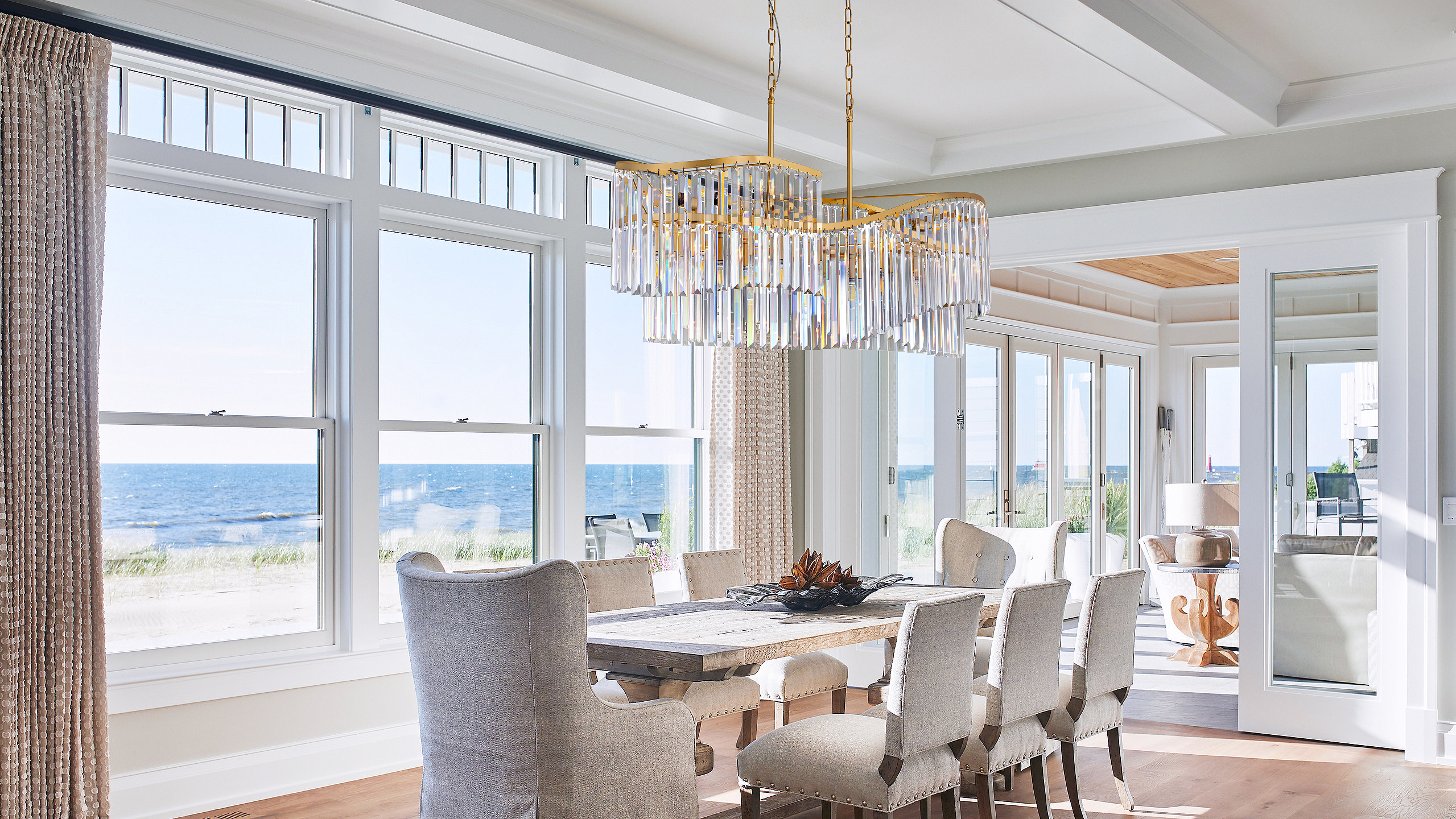 TOCHIC Modern Crystal Chandelier for Dining Room, 41 inch