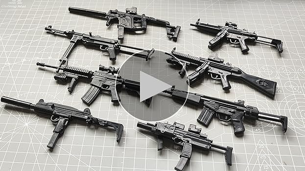 Amazon.com: INGWETECH 8 Pcs Assembly Submachine Gun Toy